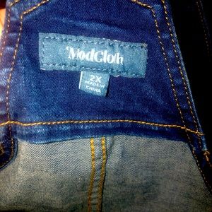 Modcloth plus size denim shorts overalls